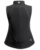 Charles Owen Eclipse Back Protector - Black; back view, shown on white background | Equestrian Protective Vests | Malvern Saddlery