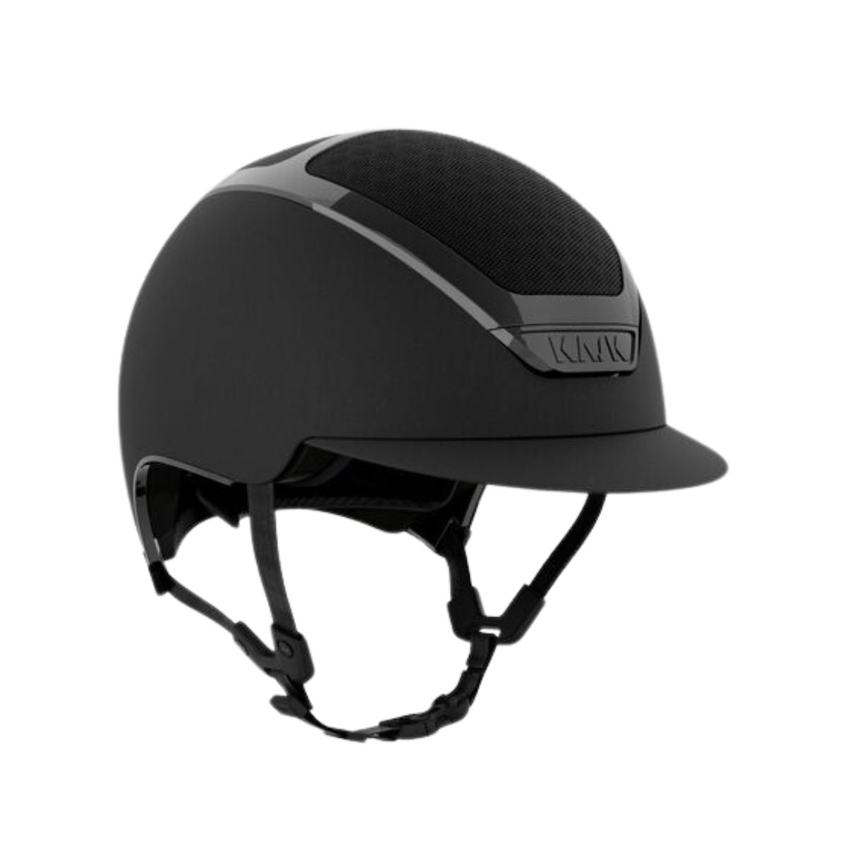 Kask Dogma Chrome Equestrian Helmet - Black; on white background | Malvern Saddlery