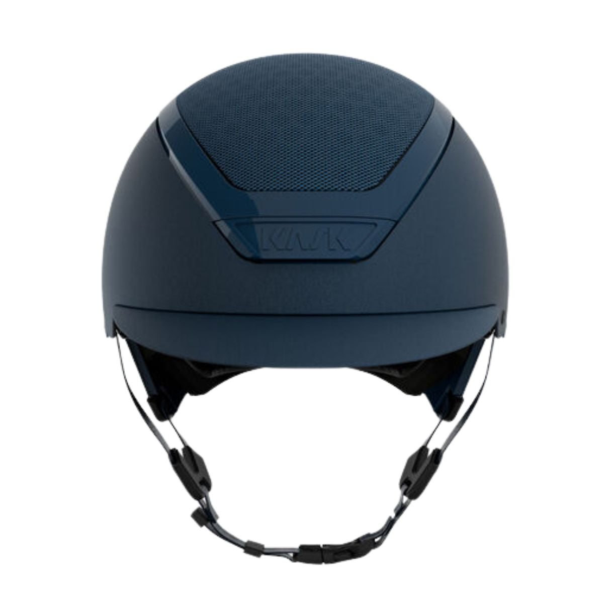 Kask Dogma Chrome Equestrian Helmet - Navy; front view on white background | Malvern Saddlery