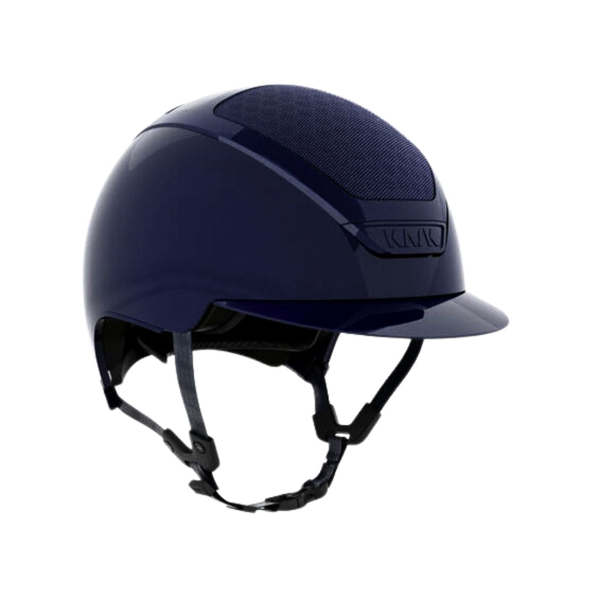 Kask Equestrian Dogma Pure Shine Helmet - Atlantic Blue; on white background | Standard Brim Helmets | Malvern Saddlery