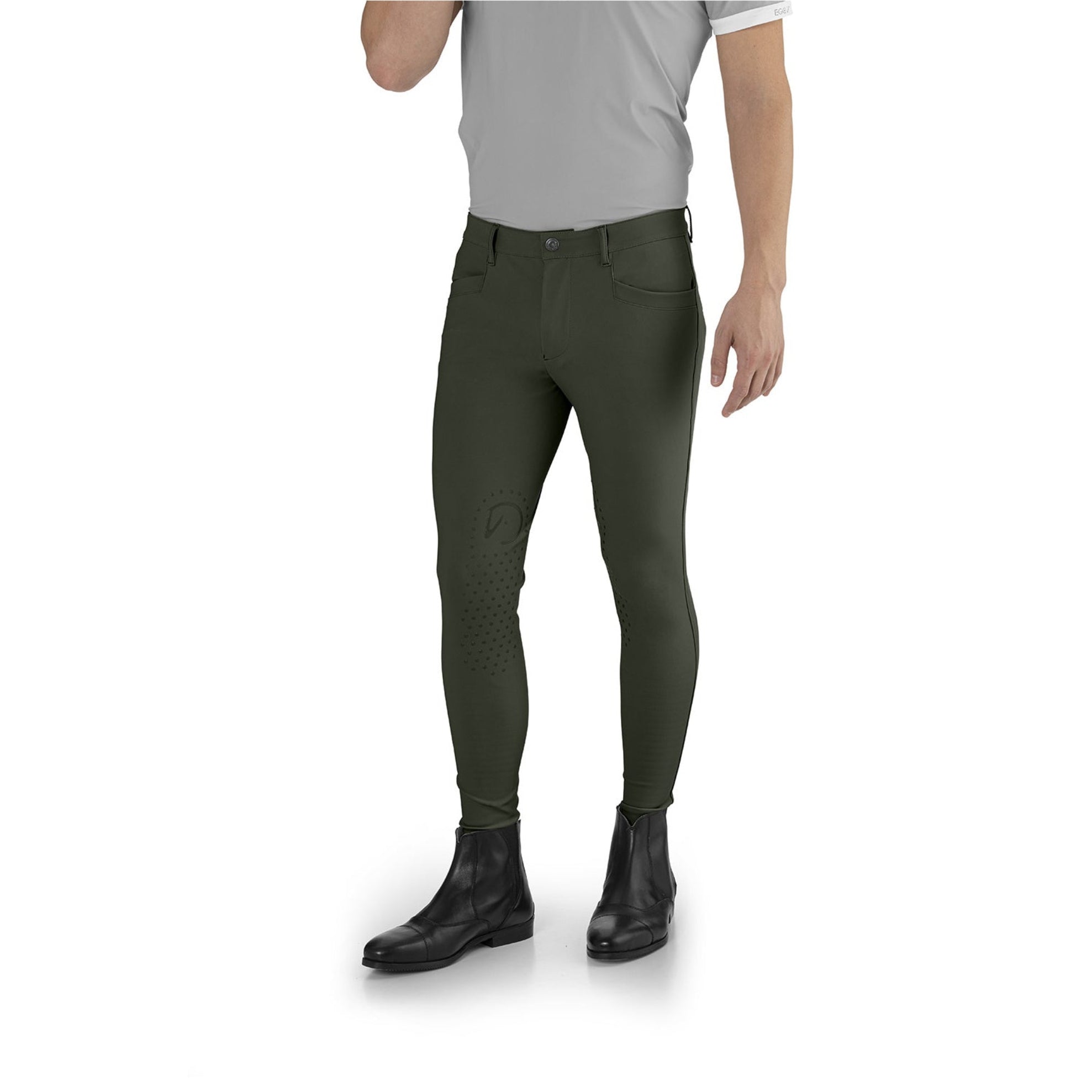 EGO7 Jumping EJ Men's Knee Grip Breeches in Army Green