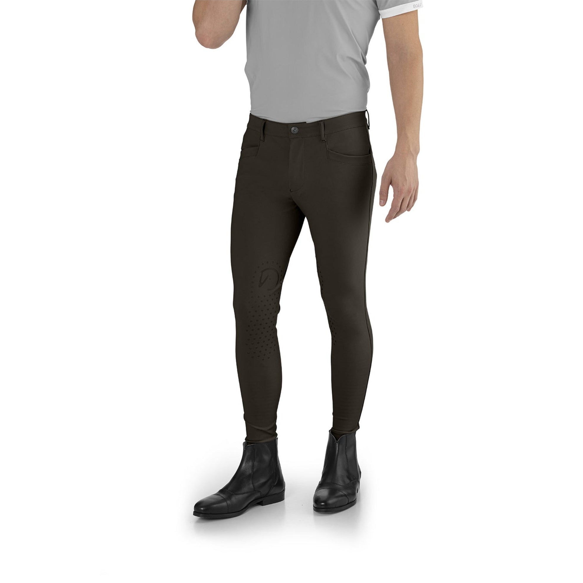 EGO7 Jumping EJ Men's Knee Grip Breeches in Chocolate