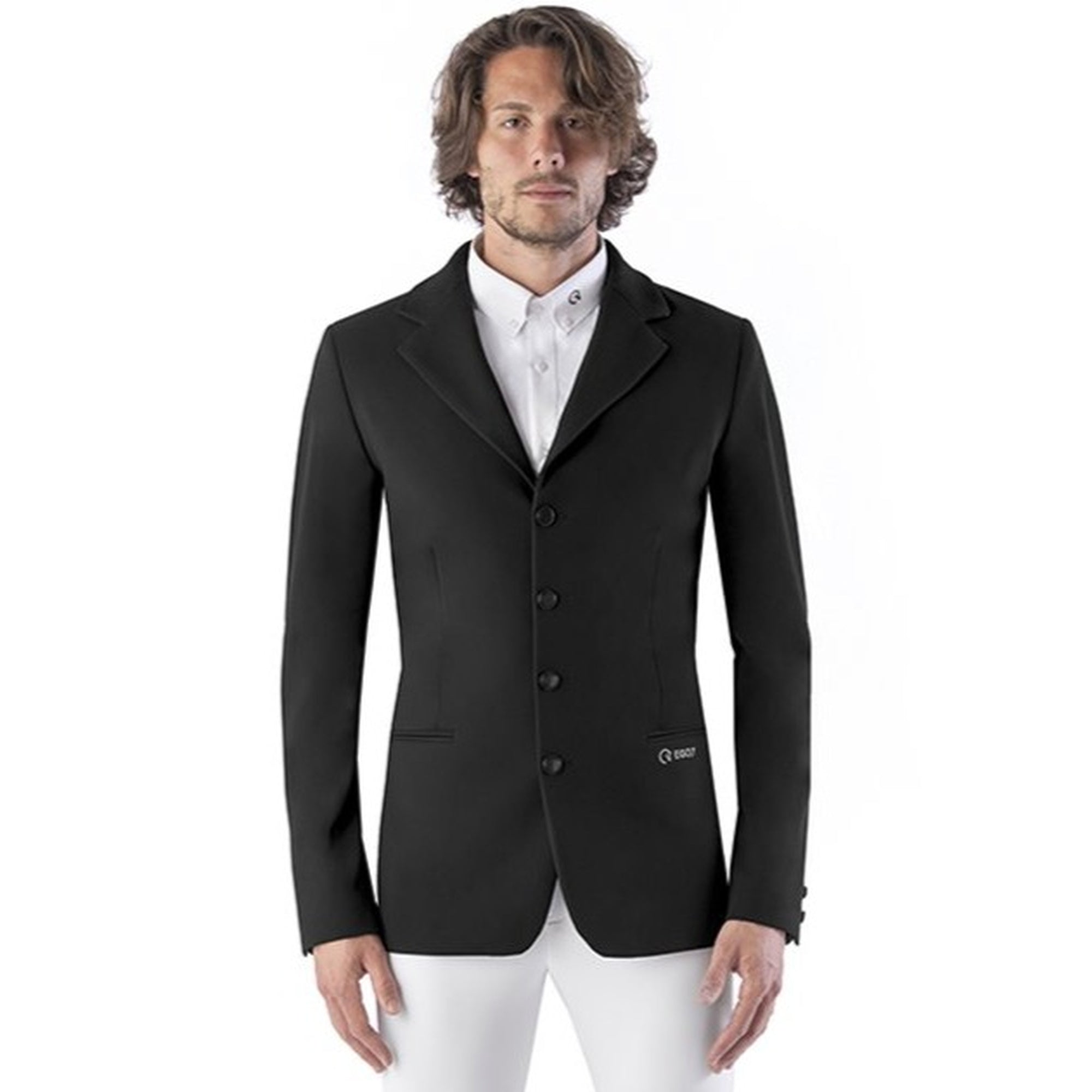 EGO7 Elegance Men's Show Jacket in Black, front view