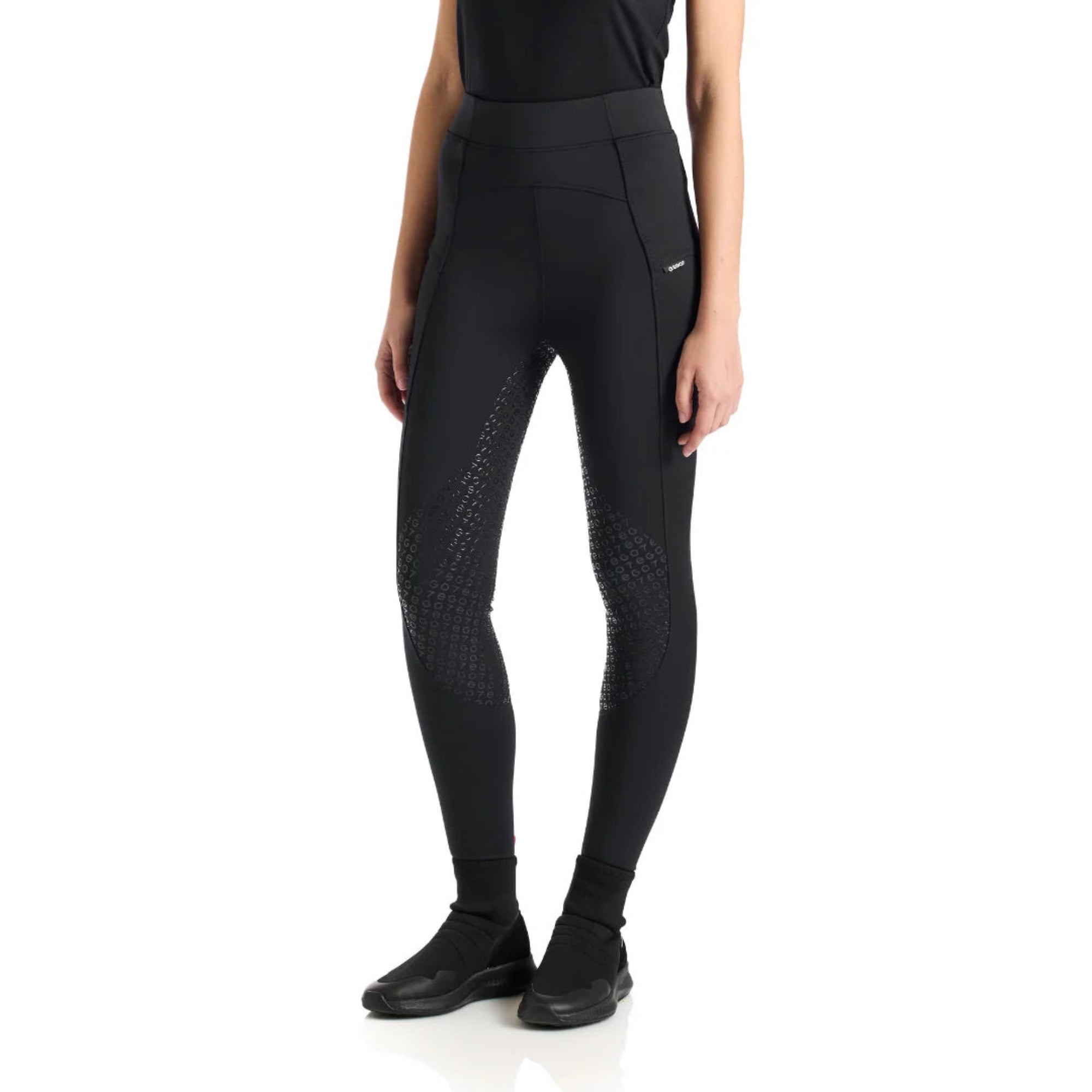 EGO7 MV Full Grip Women's Leggings in Black, front view