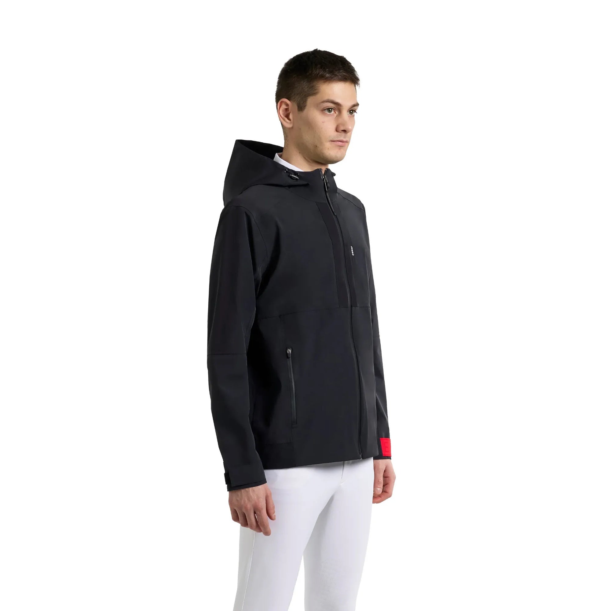 EGO7 Nate Men's Waterproof Jacket in Black, front view