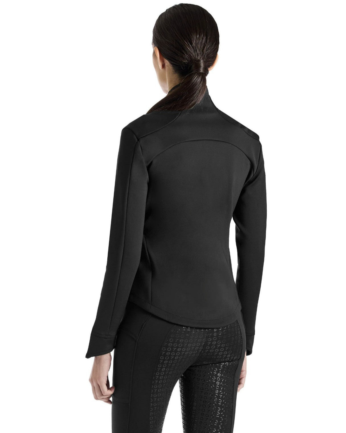 EGO7 Fitted Stretch Jacket - Black, back view | Riding Apparel | Malvern Saddlery