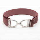 Ellany Stirrup Elastic Belt - 1.5" - Berry/Silver | Malvern Saddlery