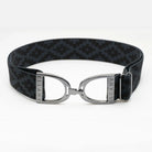 Ellany Stirrup Elastic Belt - 1.5" - Charcoal Polo/Gunmetal | Malvern Saddlery