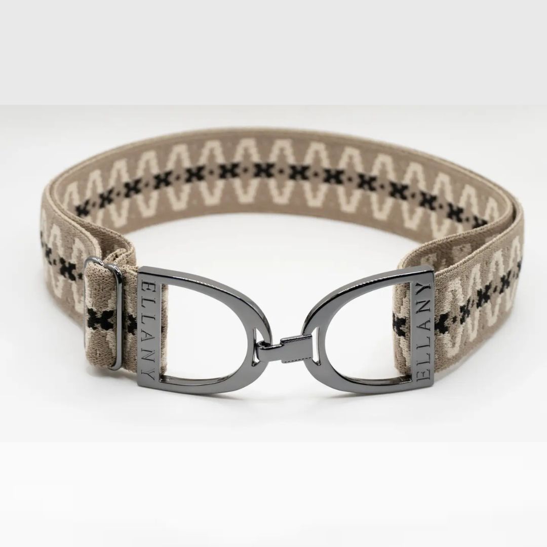 Ellany Stirrup Elastic Belt - 1.5" - Harlow/Gunmetal | Malvern Saddlery