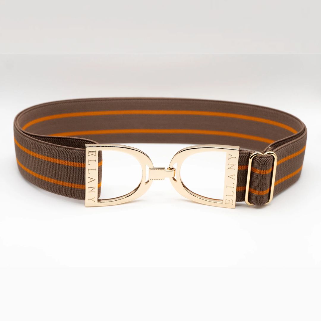 Ellany Stirrup Elastic Belt - 1.5" - Ophelia/Gold | Malvern Saddlery