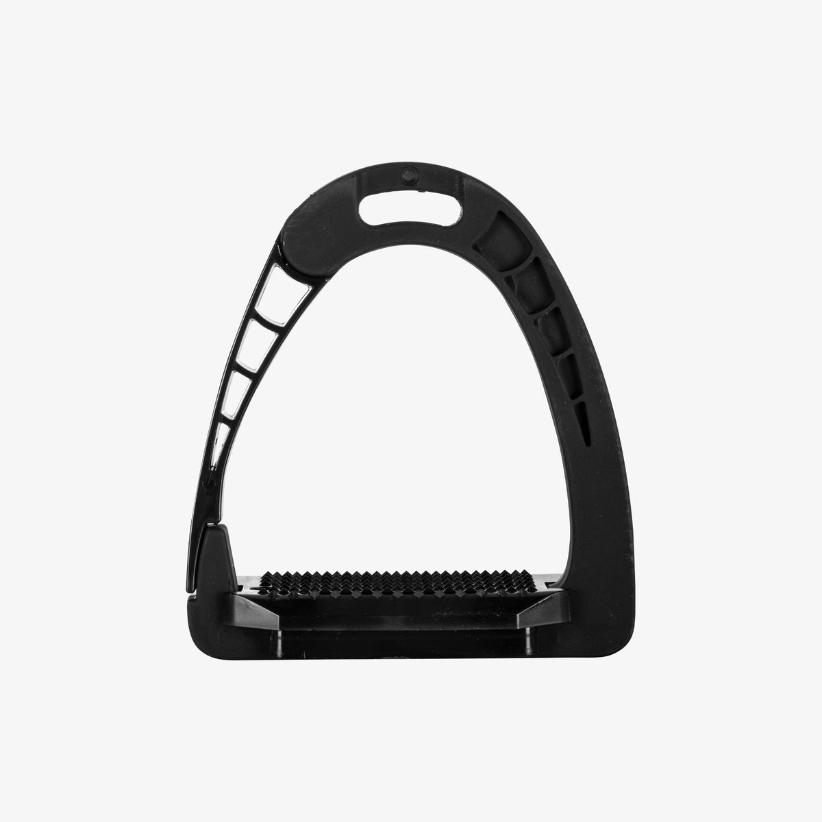 Equestro Junior Safety Stirrups in Total Black back view