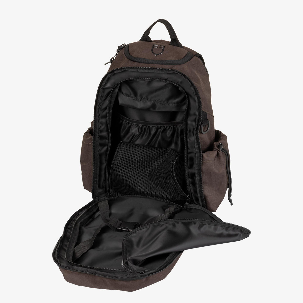 Equestro Unisex Ripstop Technical Backpack opened like a suitcase