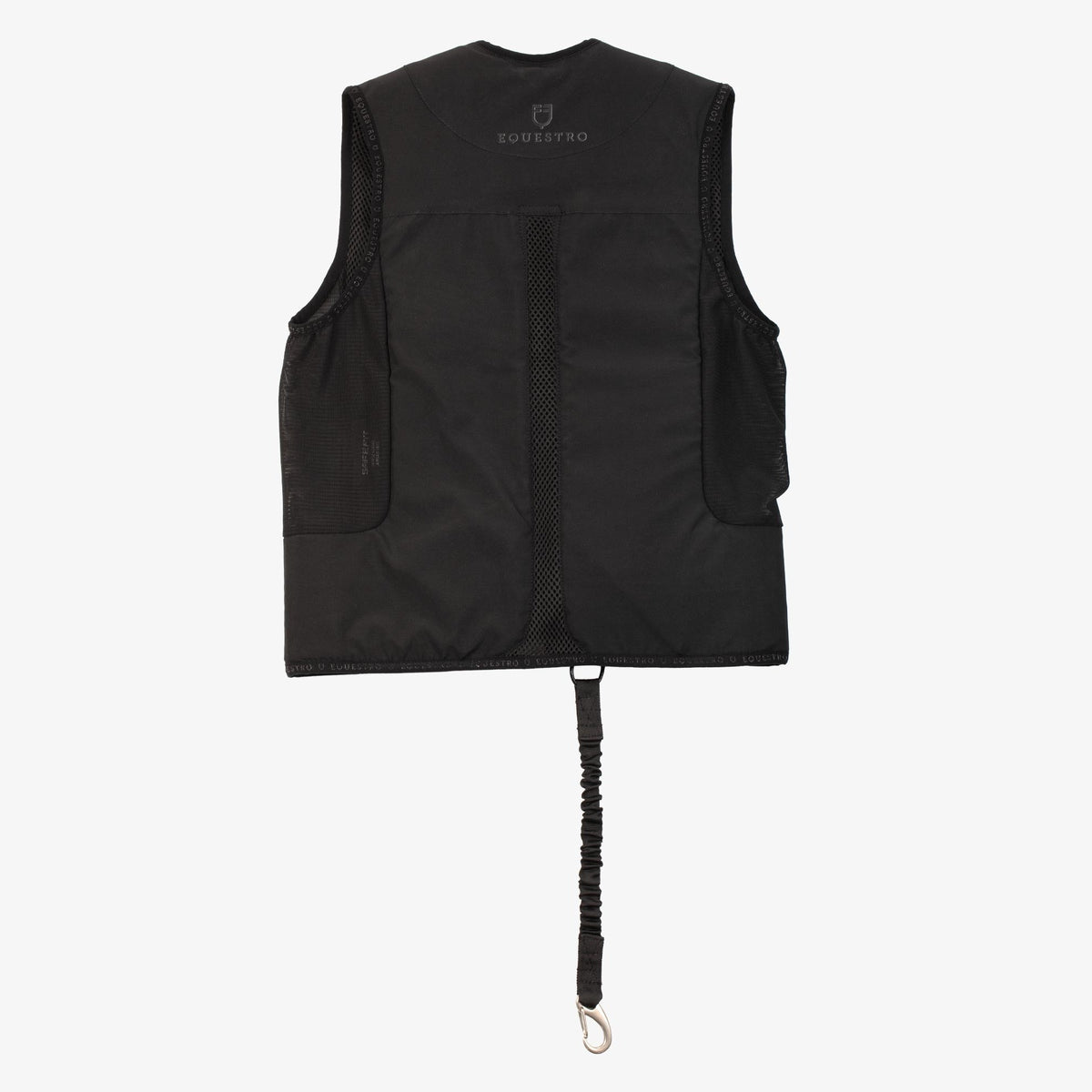 Equestro Women's Airbag Vest with Level 2 Back Protector - Black, back | Malvern Saddlery
