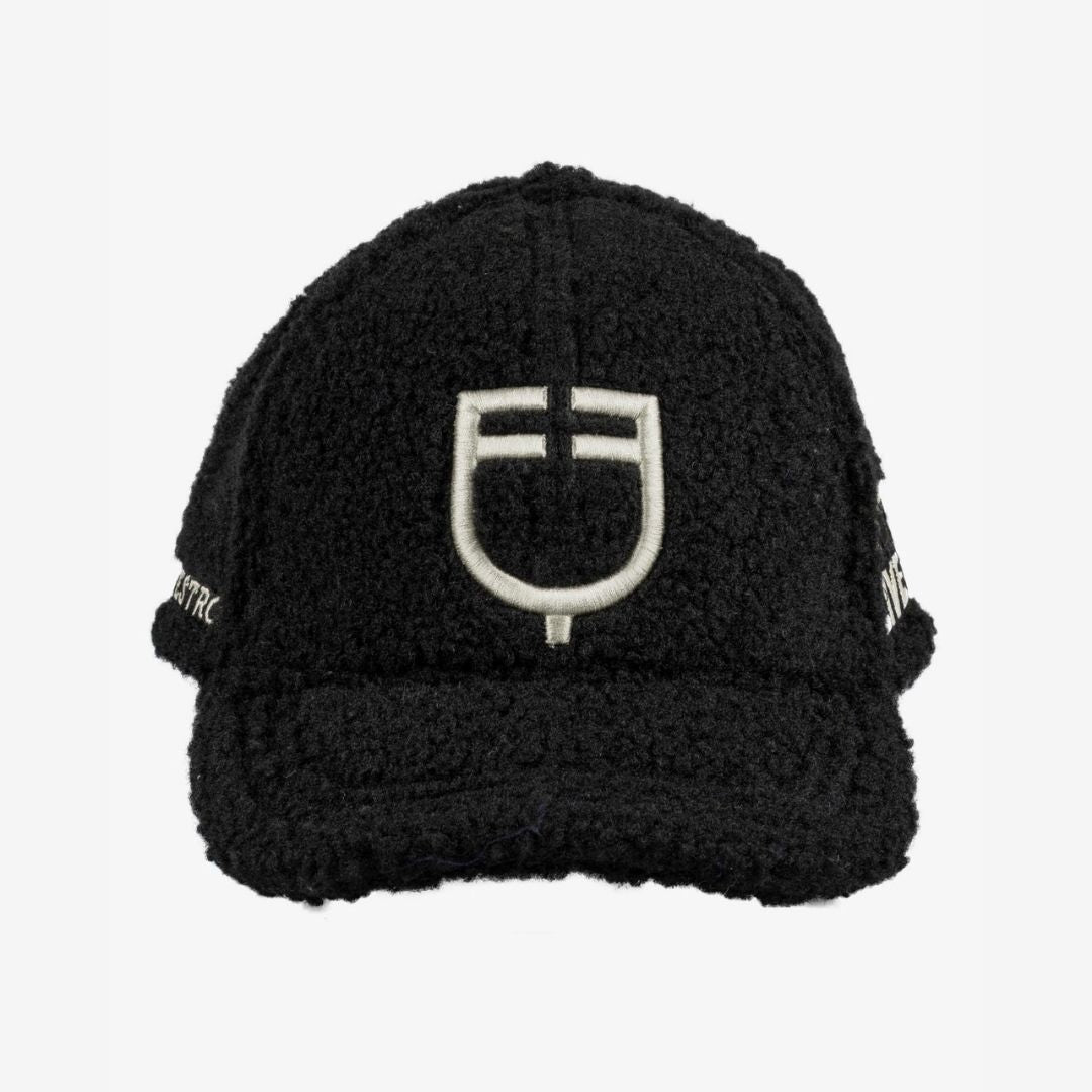 Equestro Teddy Cap - Black & White; front view | Baseball Caps | Malvern Saddlery