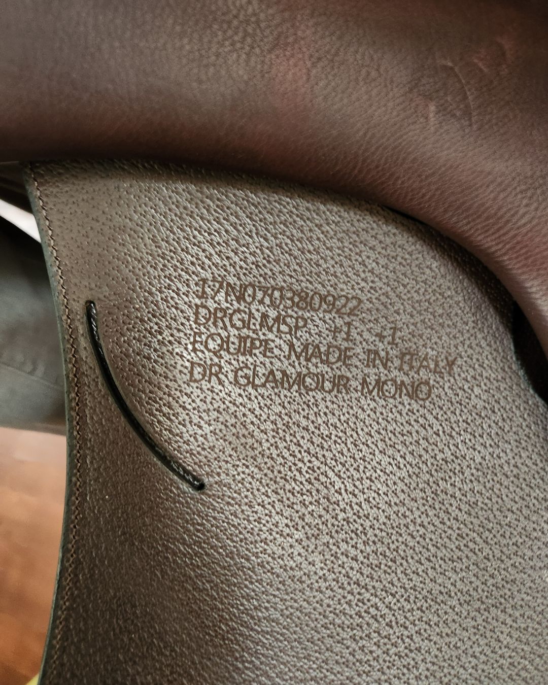 Equipe Glamour Custom E-Carbon Dressage Saddle - Brown | Malvern Saddlery