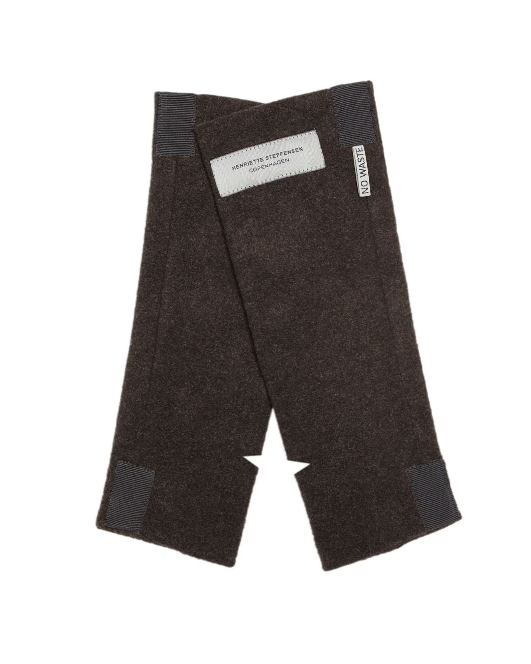 Henriette Steffensen Luxe Fleece "No Waste" Wrist Warmers - Chocolate | Apparel & Gifts | Malvern Saddlery