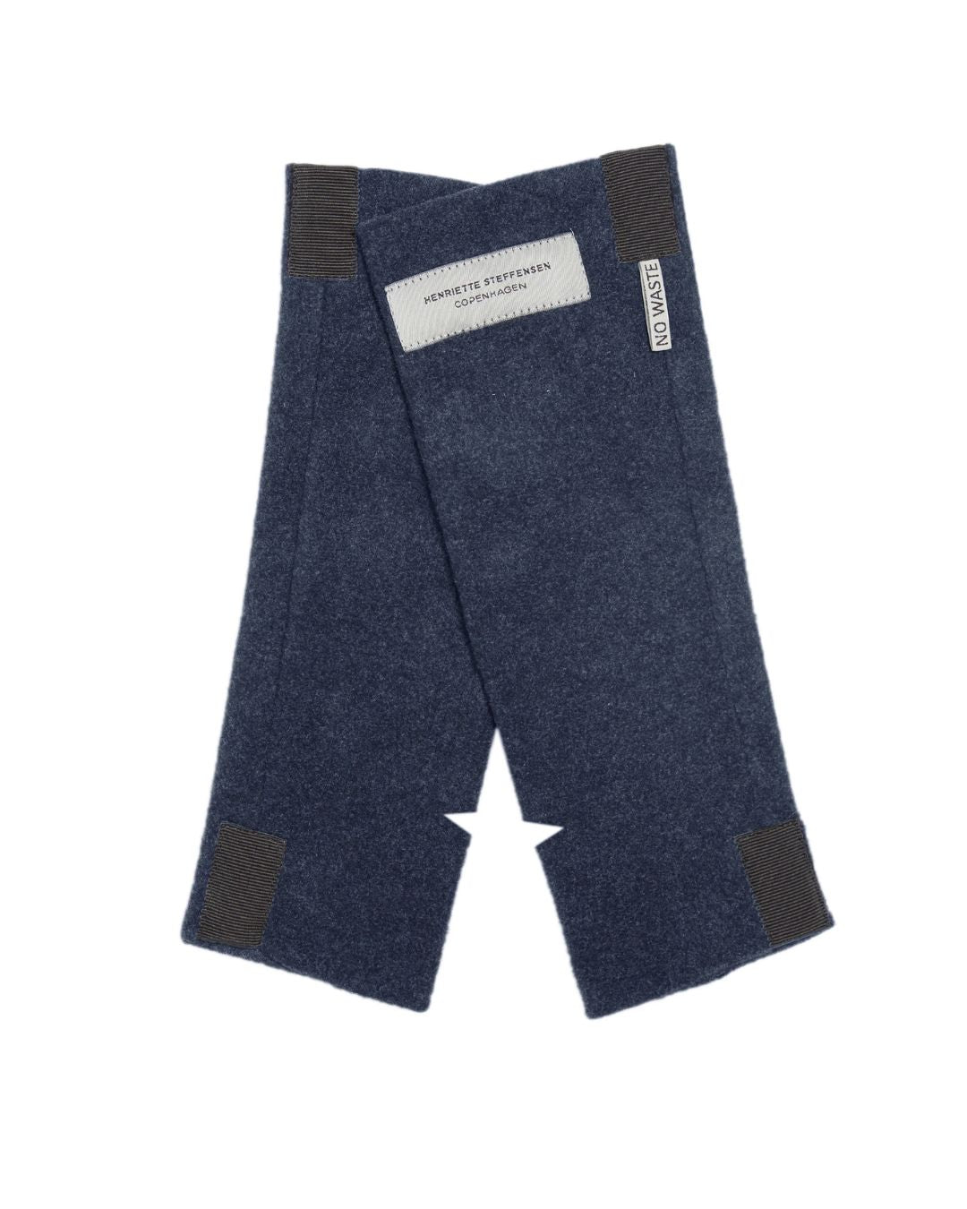 Henriette Steffensen Luxe Fleece "No Waste" Wrist Warmers - Evening Blue | Apparel & Gifts | Malvern Saddlery