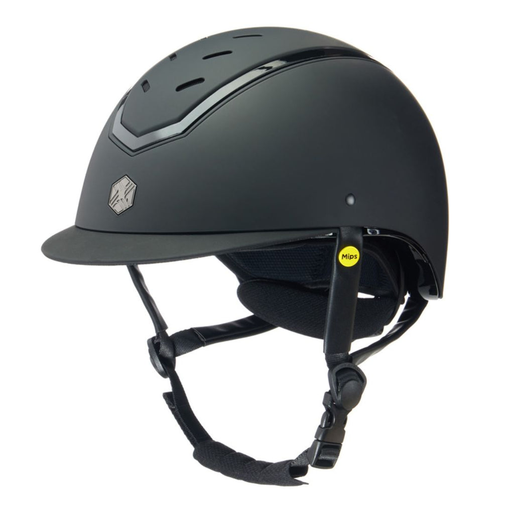 Charles Owen Kylo Helmet - Black Matte with gloss detail | Malvern Saddlery