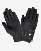 LeMieux Classic Riding Glove - Black, shown on white background | Equestrian Accessories | Malvern Saddlery