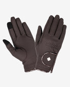 LeMieux Classic Riding Glove - Brown, shown on white background | Equestrian Accessories | Malvern Saddlery