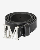 LeMieux Monogram Leather Belt - Black | Malvern Saddlery