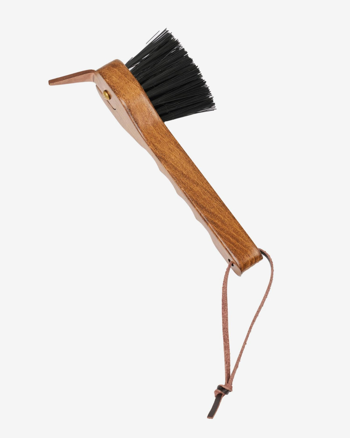 LeMieux Artisan Hoof Pick - Brown wood with Black bristles | Hoof Care | Malvern Saddlery
