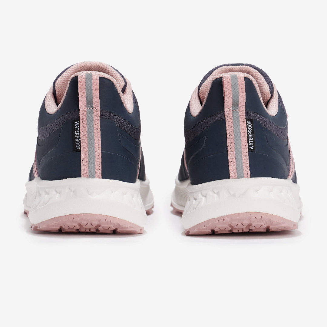 LeMieux Trax Viva Waterproof Sneaker - Navy/Pink, back view | Malvern Saddlery