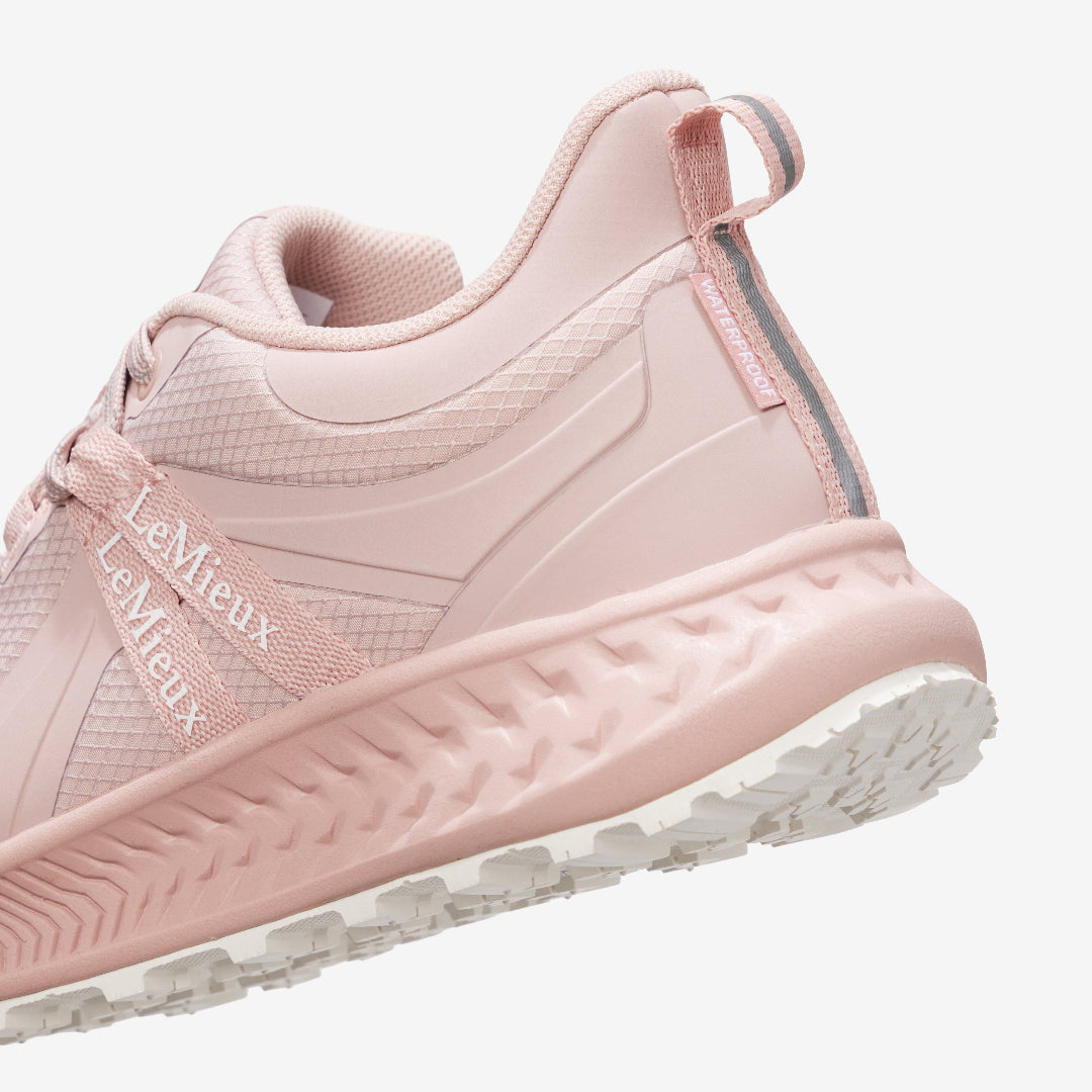 LeMieux Trax Viva Waterproof Sneaker - Blossom Pink, back side view | Malvern Saddlery