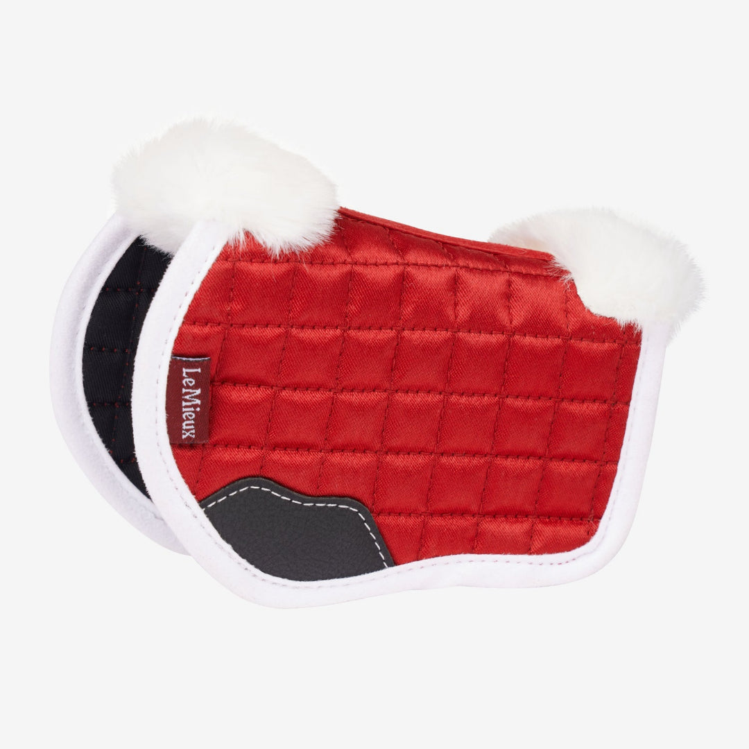 LeMieux Toy Pony Christmas Set - saddle pad red & white | Malvern Saddlery