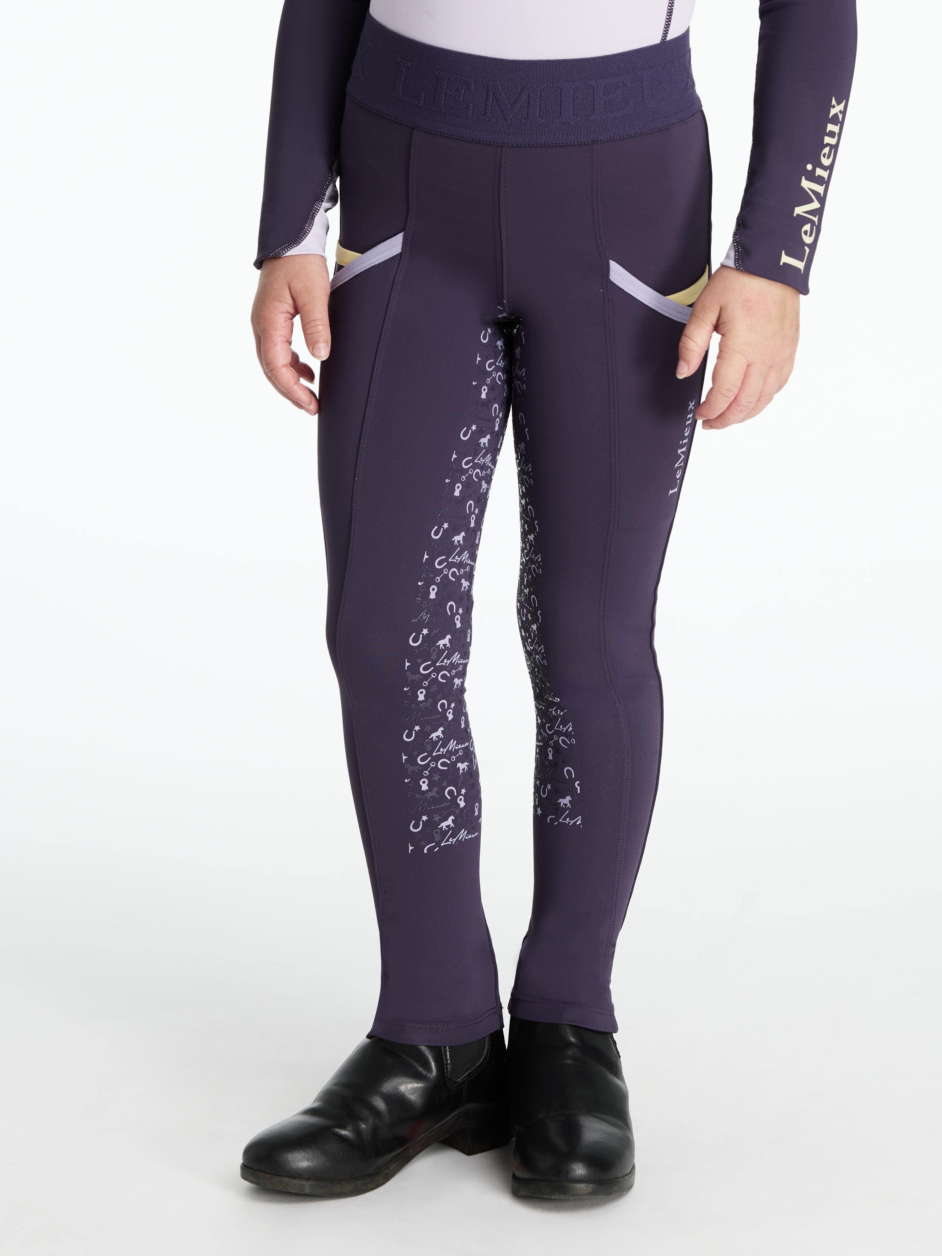 LeMieux Mini Pull On Breech - Juniper Purple | Children's Equestrian Apparel | Malvern Saddlery