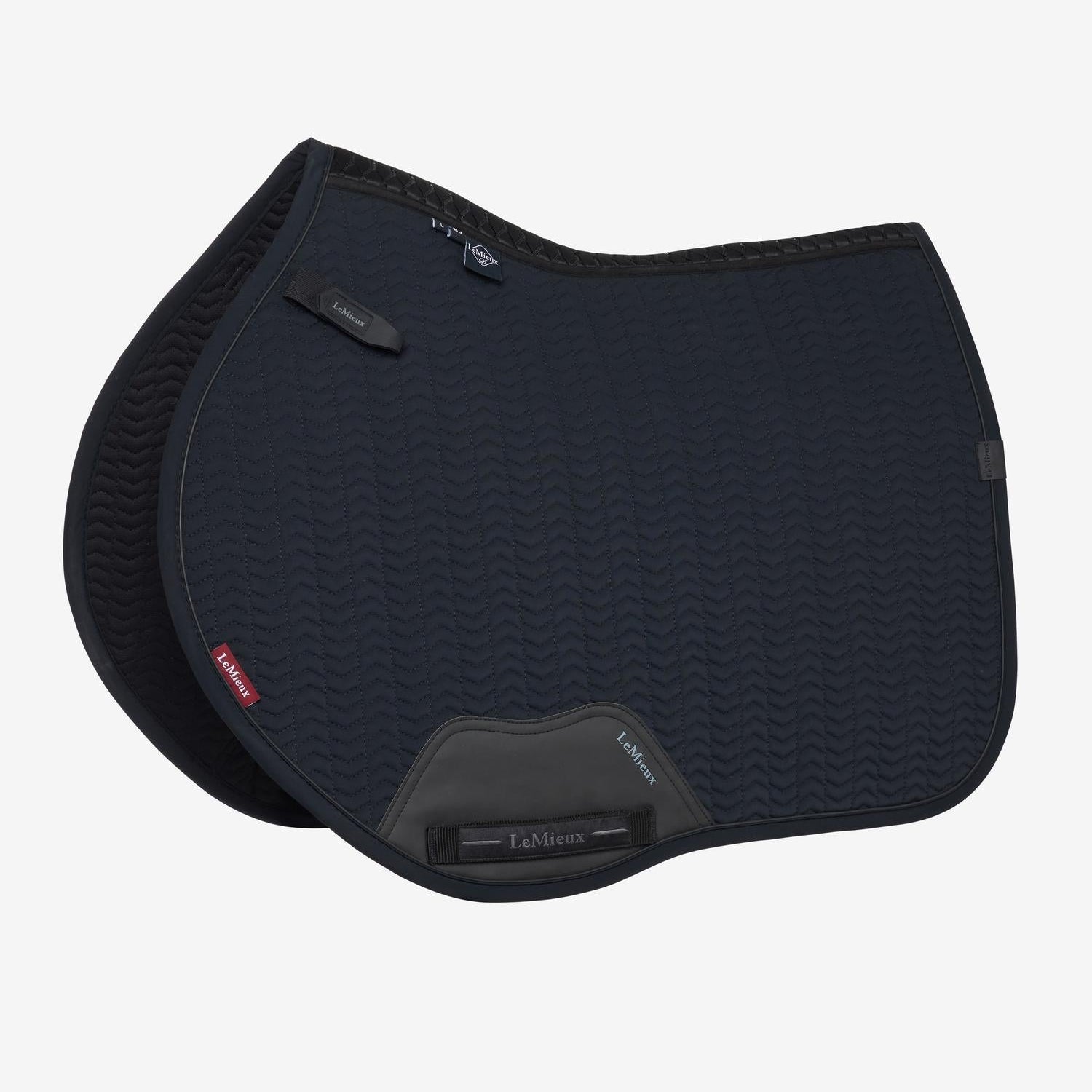 LeMieux Eurojump Square Saddle Pad - Black | Malvern Saddlery