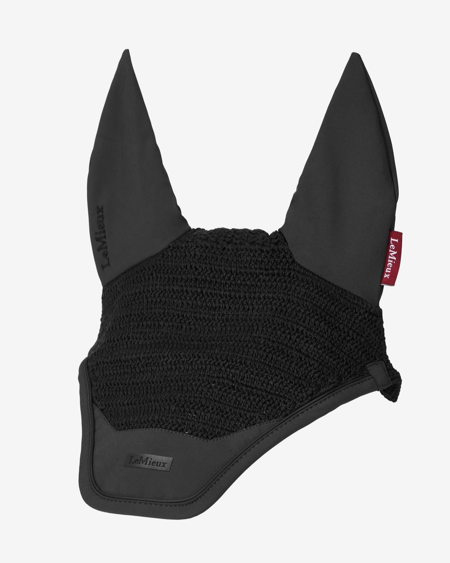LeMieux Essence Acoustic Noise Reducing Fly Hood, Black| Horse Care | Malvern Saddlery