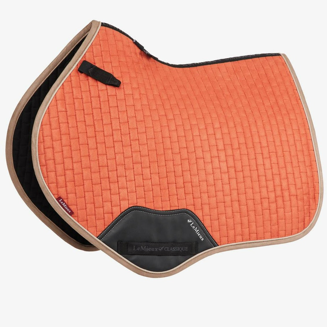 LeMieux Suede Close Contact Square Saddle Pad - Apricot | Malvern Saddlery