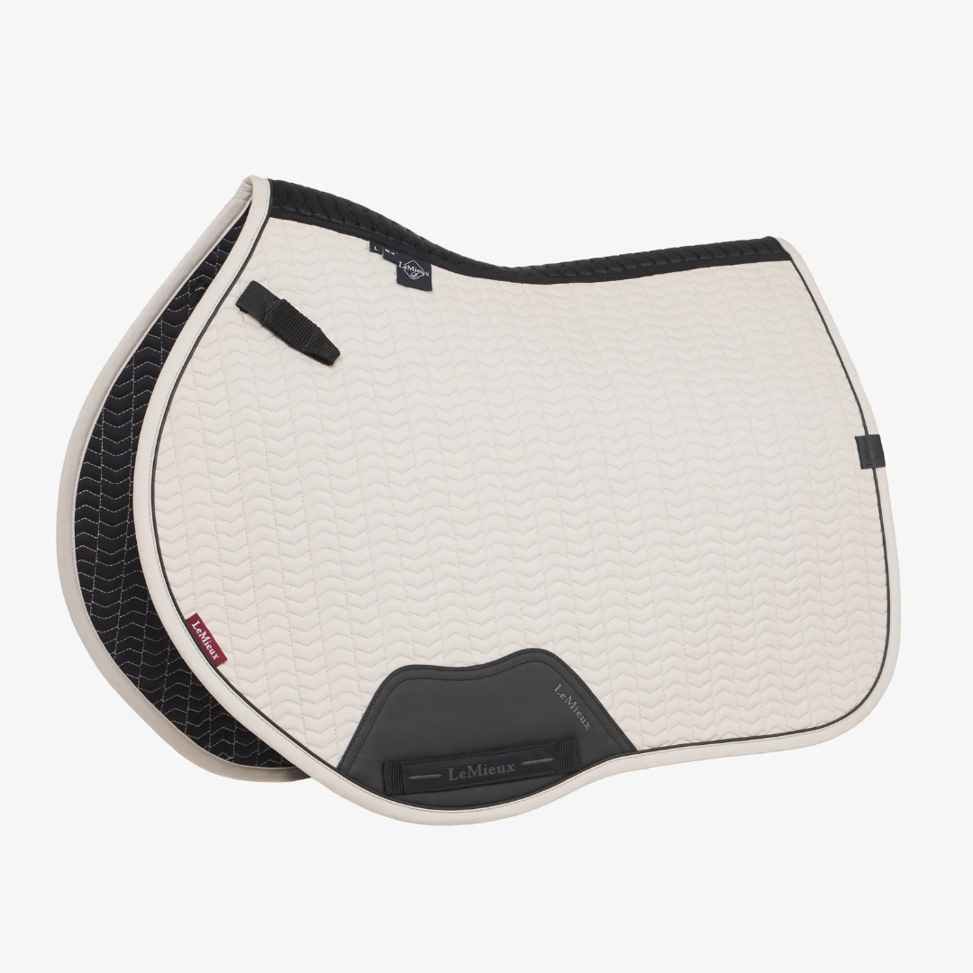 LeMieux Eurojump Square Saddle Pad - Stone | Malvern Saddlery