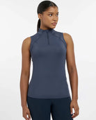 LeMieux Maria Mesh Sleeveless Base Layer - Dusk Blue | Ladies Activewear Shirts | Malvern Saddlery
