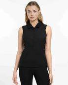 LeMieux Marissa Sleeveless Polo Shirt - Black | Malvern Saddlery