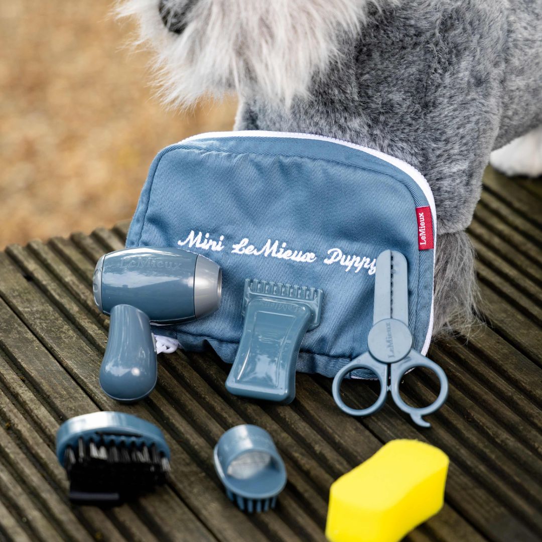 LeMieux Toy Puppy Grooming Kit - Ice Blue | Malvern Saddlery