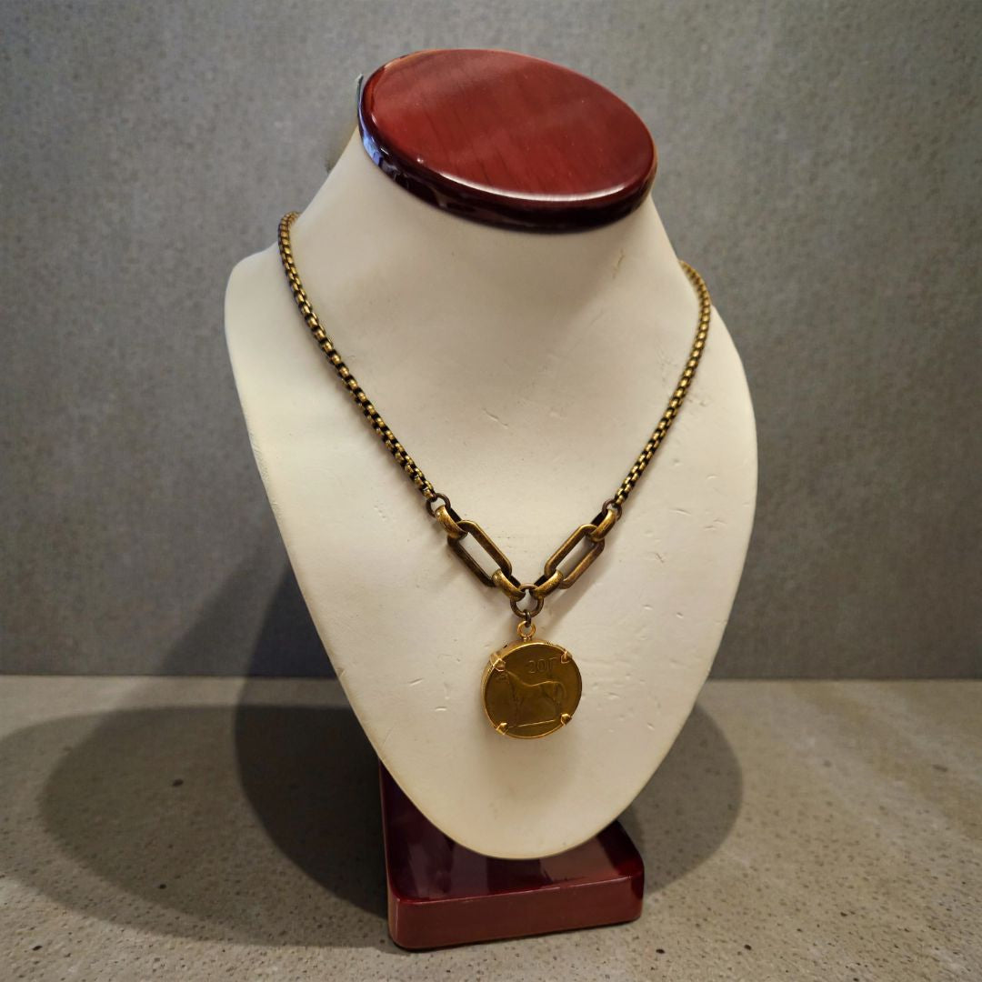 Mark Edge Jewelry - vintage Irish 20p coin with horse image | Malvern Saddlery