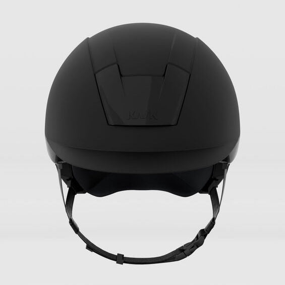 KASK Kooki Equestrian Helmet, Black Matte, front view | Malvern Saddlery