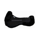 Mattes Sheepskin Half Pad with Rear Trim - Black | Malvern Saddlery