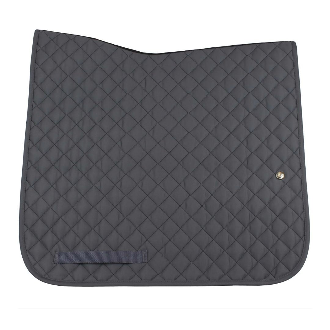Ogilvy Baby Saddle Pad - Dressage Style, Gray with Girth Loops | Malvern Saddlery