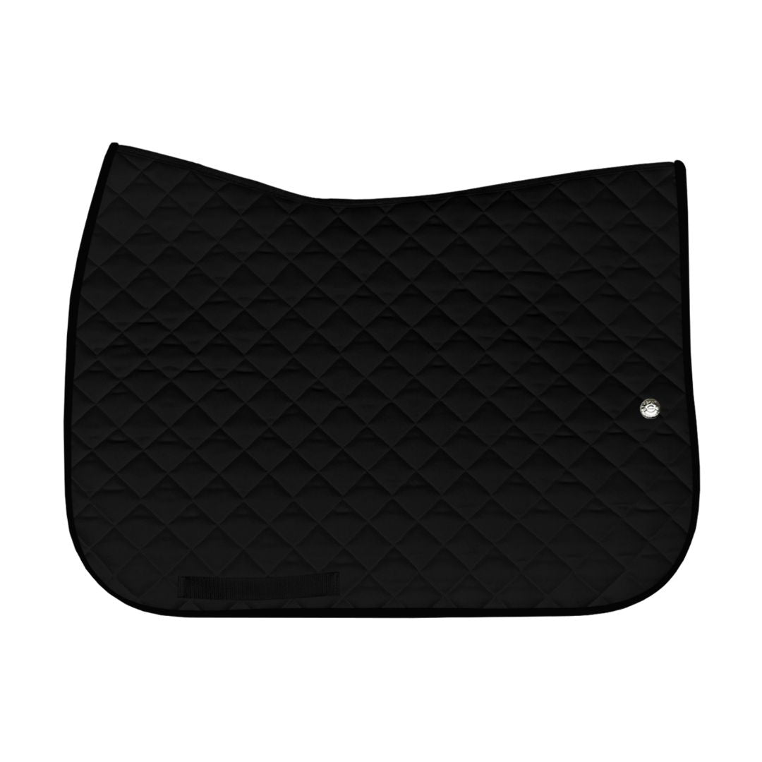 Ogilvy Baby Saddle Pad - Jumper Style, Black with Girth Loops | Malvern Saddlery