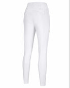 Pikeur New Candela Str FFL Full Seat Competition Breeches - White with Gold details | Malvern Saddlery