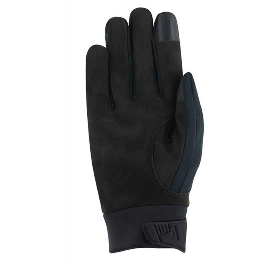 Roeckl Wolfach Winter Glove - Silver with Black; palm side | Rider Accessories | Malvern Saddlery