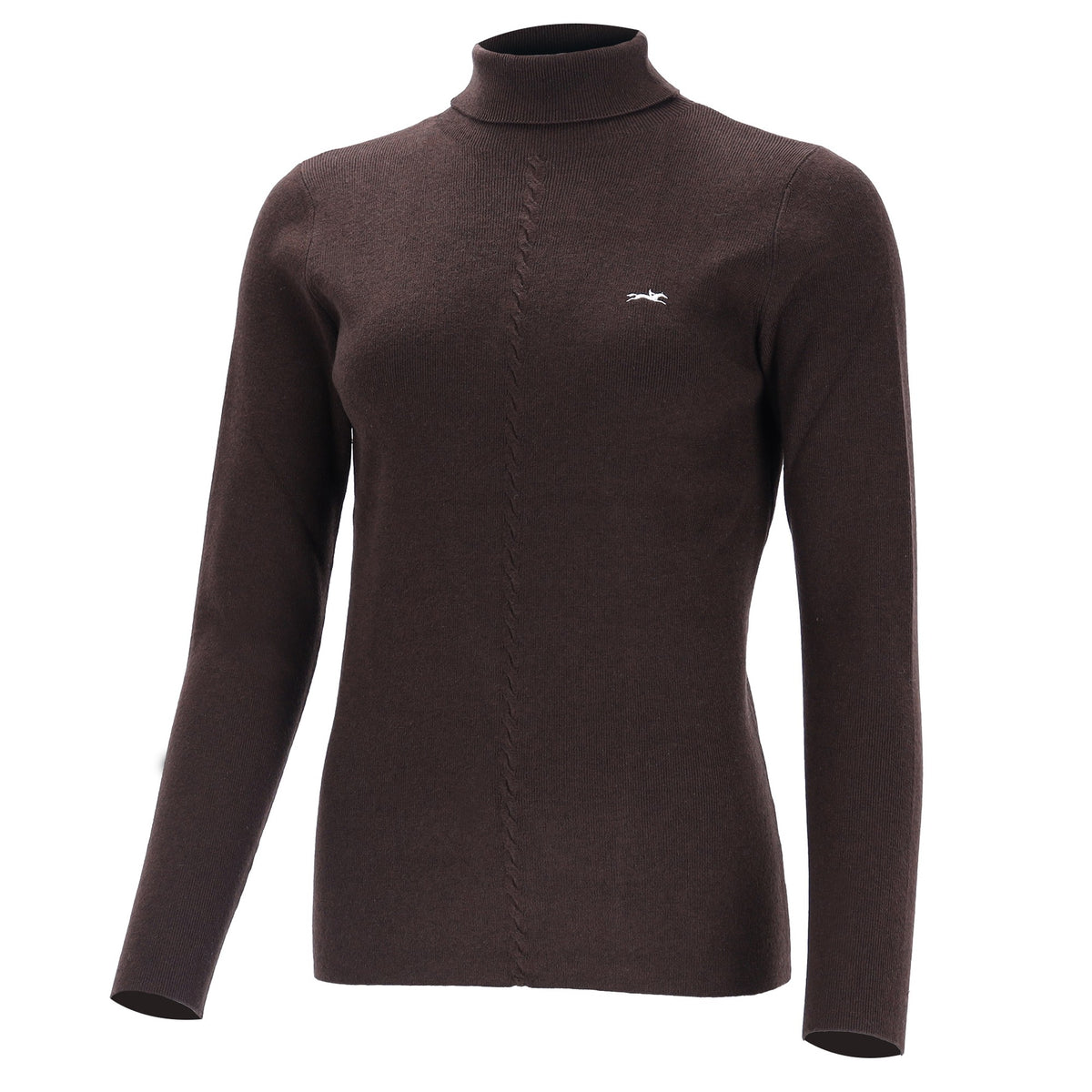 Schockemöhle Josie Style Women's Turtleneck Sweater in Mocca front view