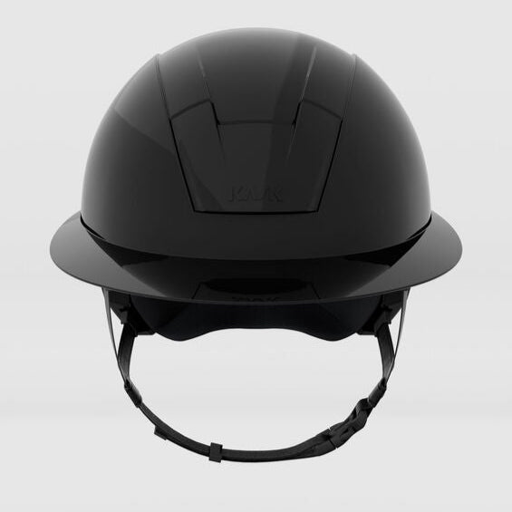 KASK Kooki Lady Helmet - Black Shine, front view| Equestrian Helmets | Malvern Saddlery