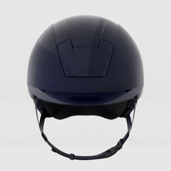 KASK Kooki Equestrian Helmet, Navy Shine, front view | Malvern Saddlery
