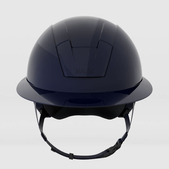 KASK Kooki Lady Helmet - Navy Shine, front view | Equestrian Helmets | Malvern Saddlery