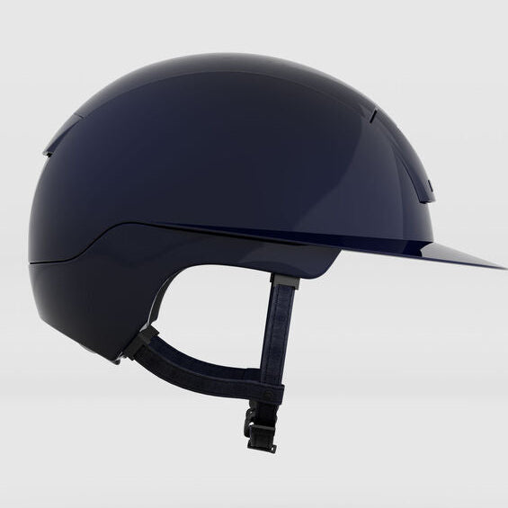 KASK Kooki Lady Helmet - Navy Shine, side view | Equestrian Helmets | Malvern Saddlery
