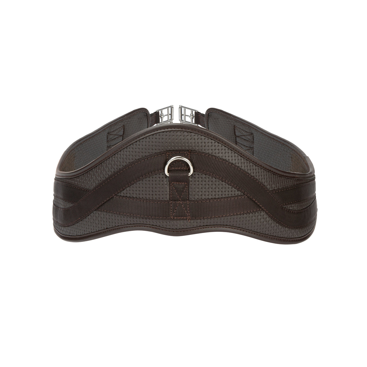 Brown Shires ARMA anti-chafe anatomical elastic girth with contoured design